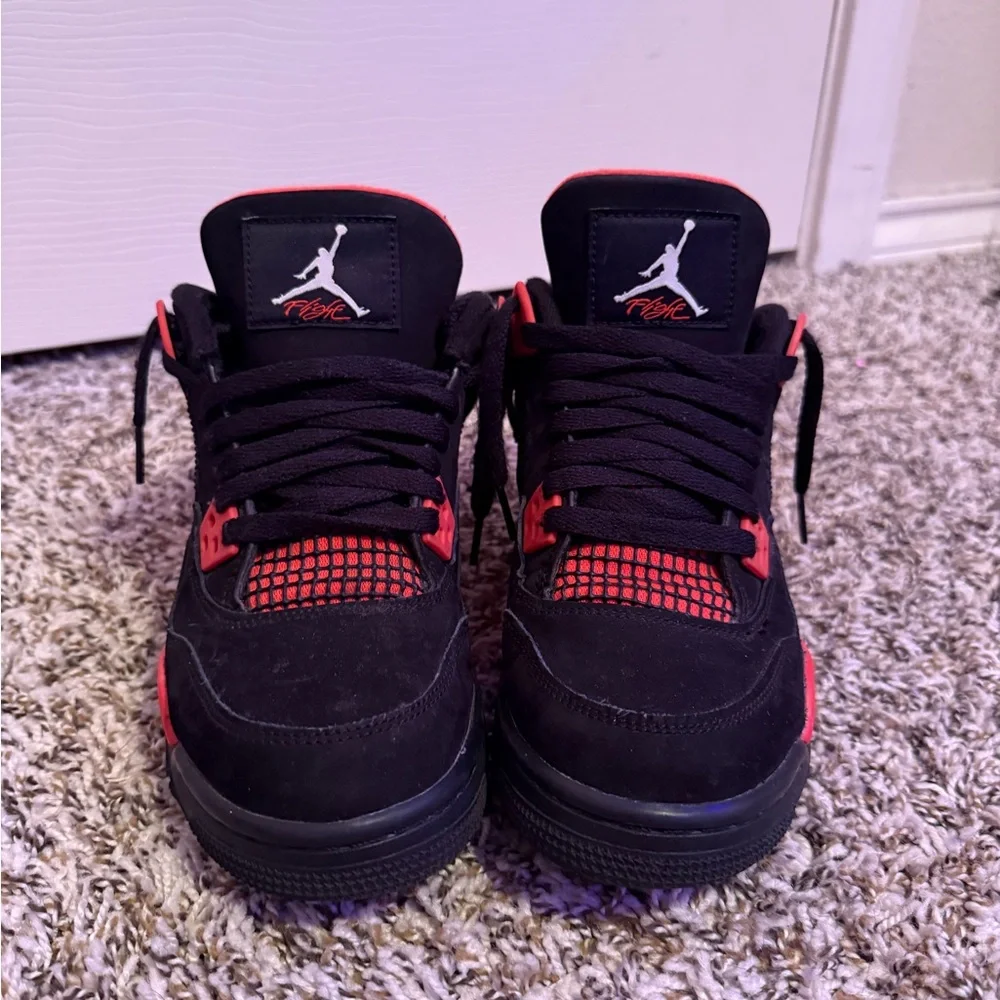 Kids Black and Red Sneakers - Picture 1 of 4